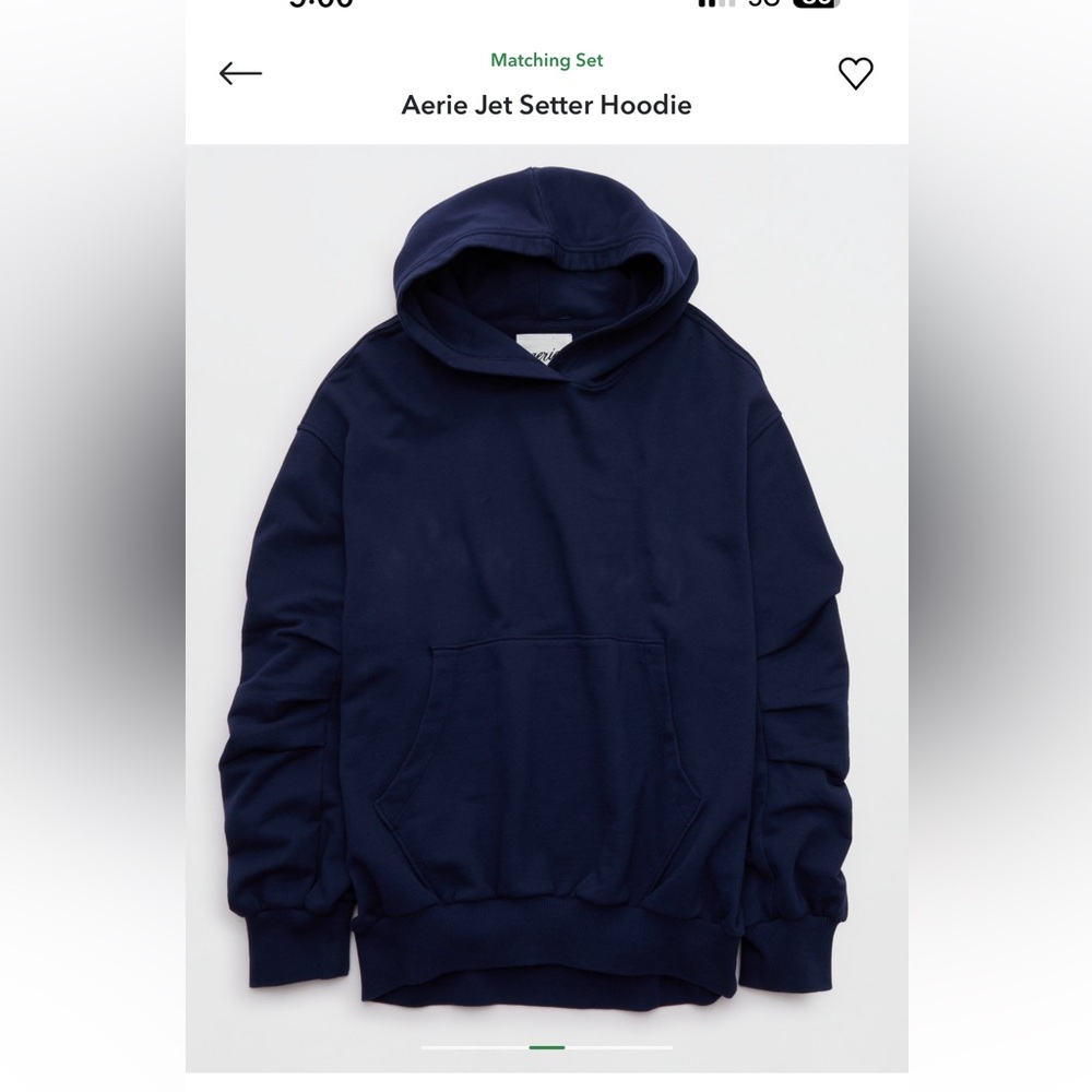 Aerie navy blue hoodie